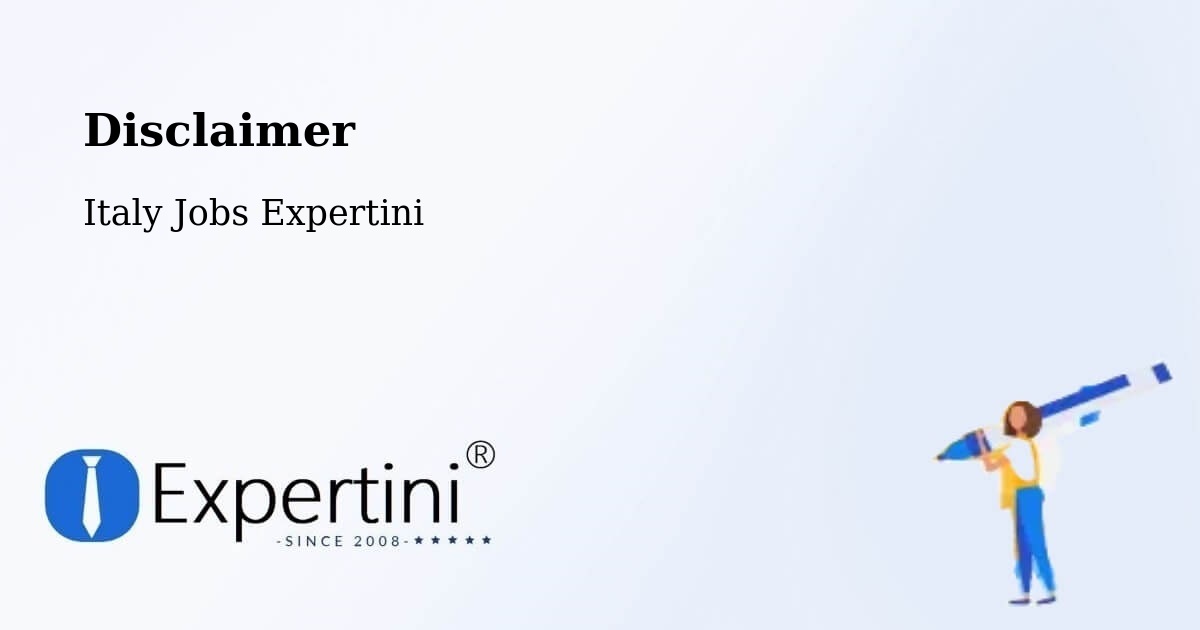 Disclaimer – Matera - Italy Jobs Expertini