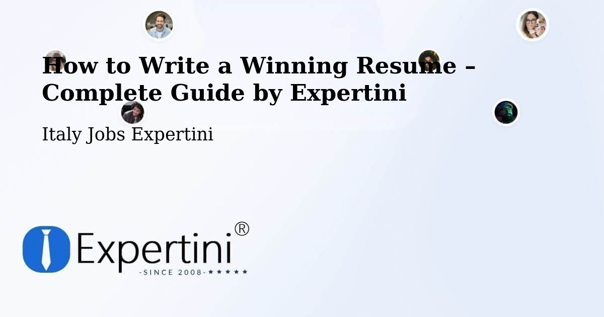 Resume Writing Guide for Job Seekers – Matera - Matera, Italy Jobs Expertini